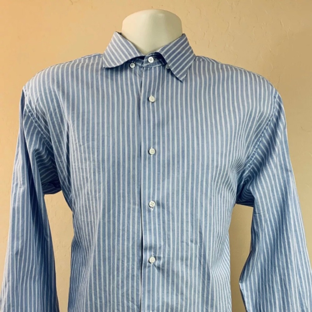 Fine European Tailoring Mens Large Button Up